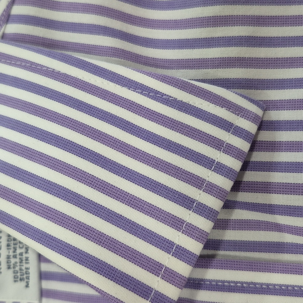 EUC Brooks Brothers Regent Dress Shirt 15.5 Purple Stripe. - Picture 4 of 7